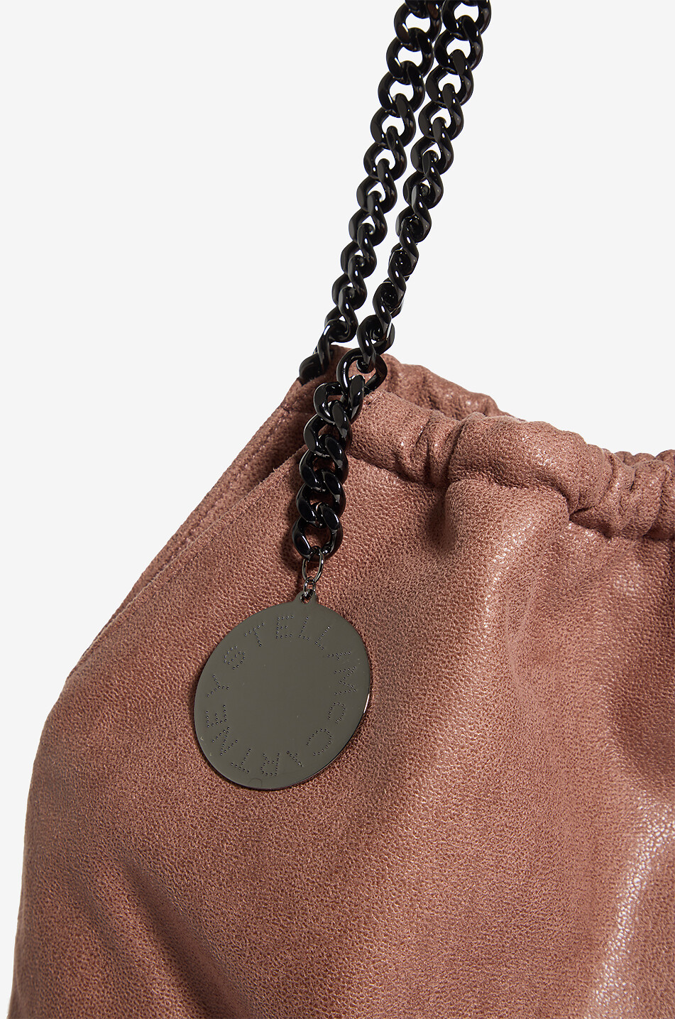 STELLA McCARTNEY Falabella Medium Drawstring chain tote bag Women LIGHT BROWN 5