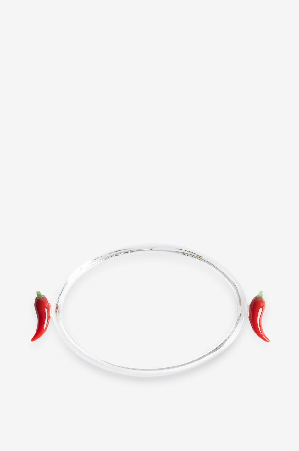 MAISON BALZAC Ovale Glasplatte Chilli Haus Farblos 2