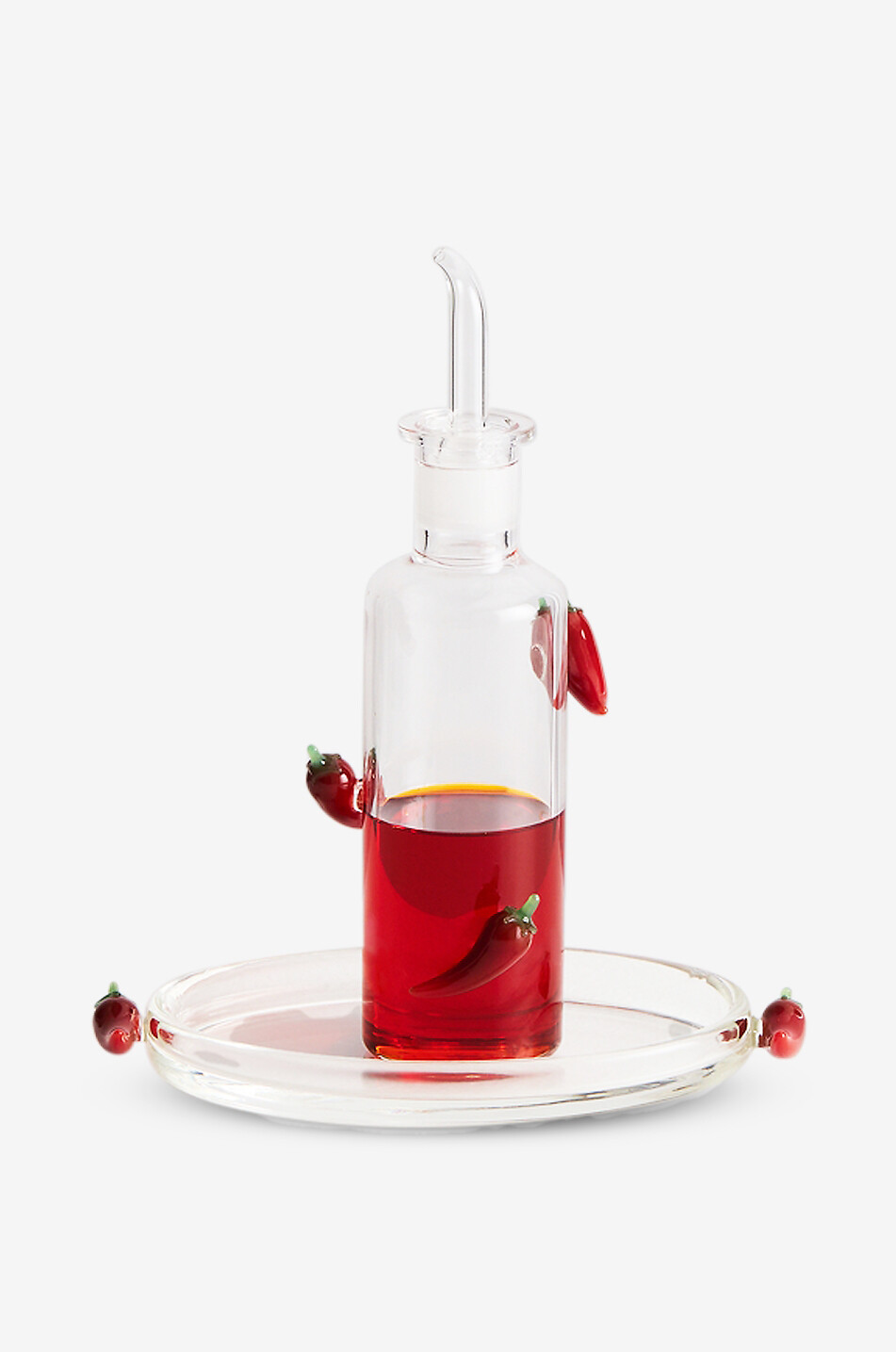 MAISON BALZAC Ovale Glasplatte Chilli Haus Farblos 3