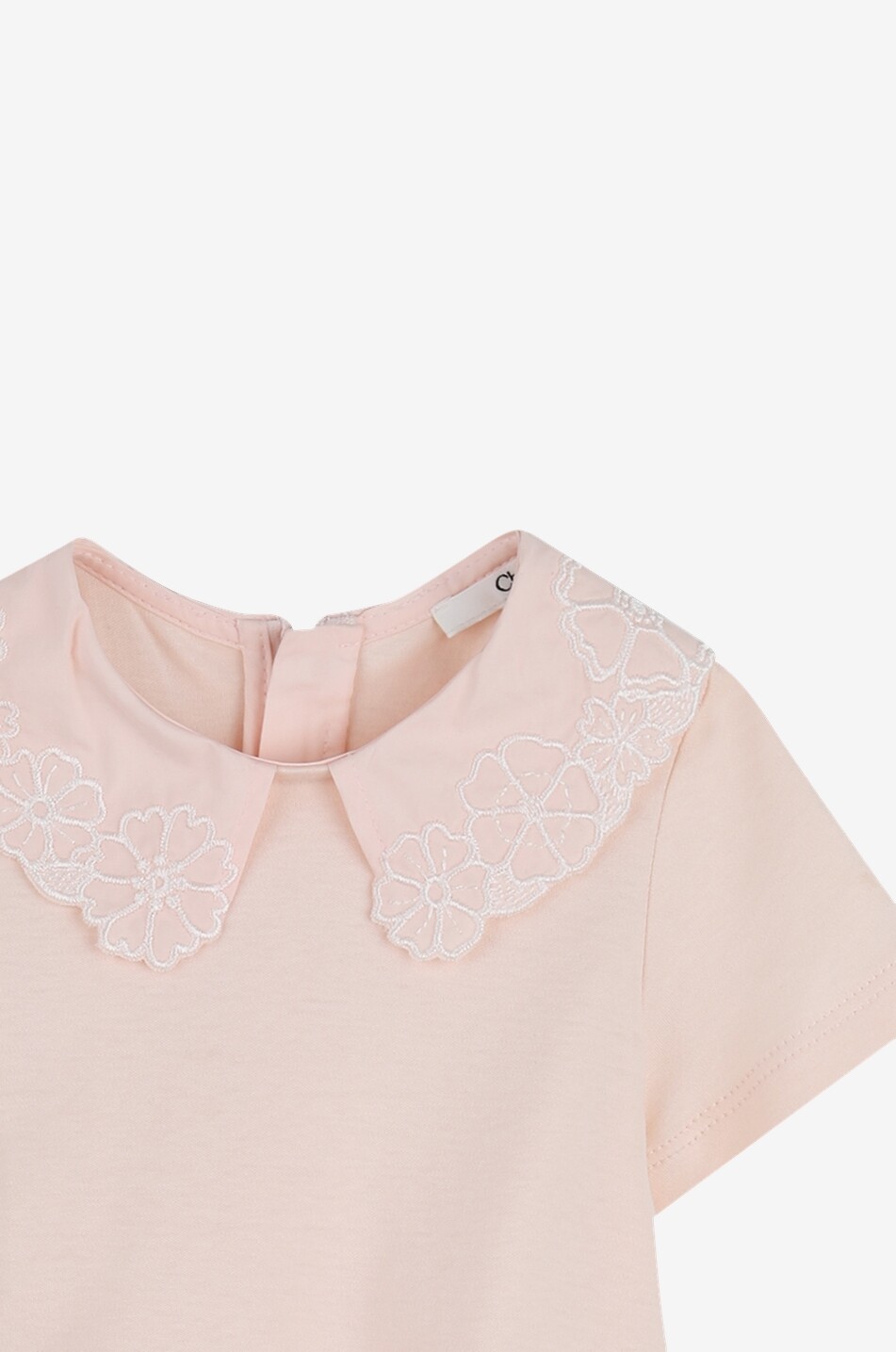 CHLOE Baby-Jerseykleid mit Blütenstickereien und Muschelsaum Baby HELLROSA 3