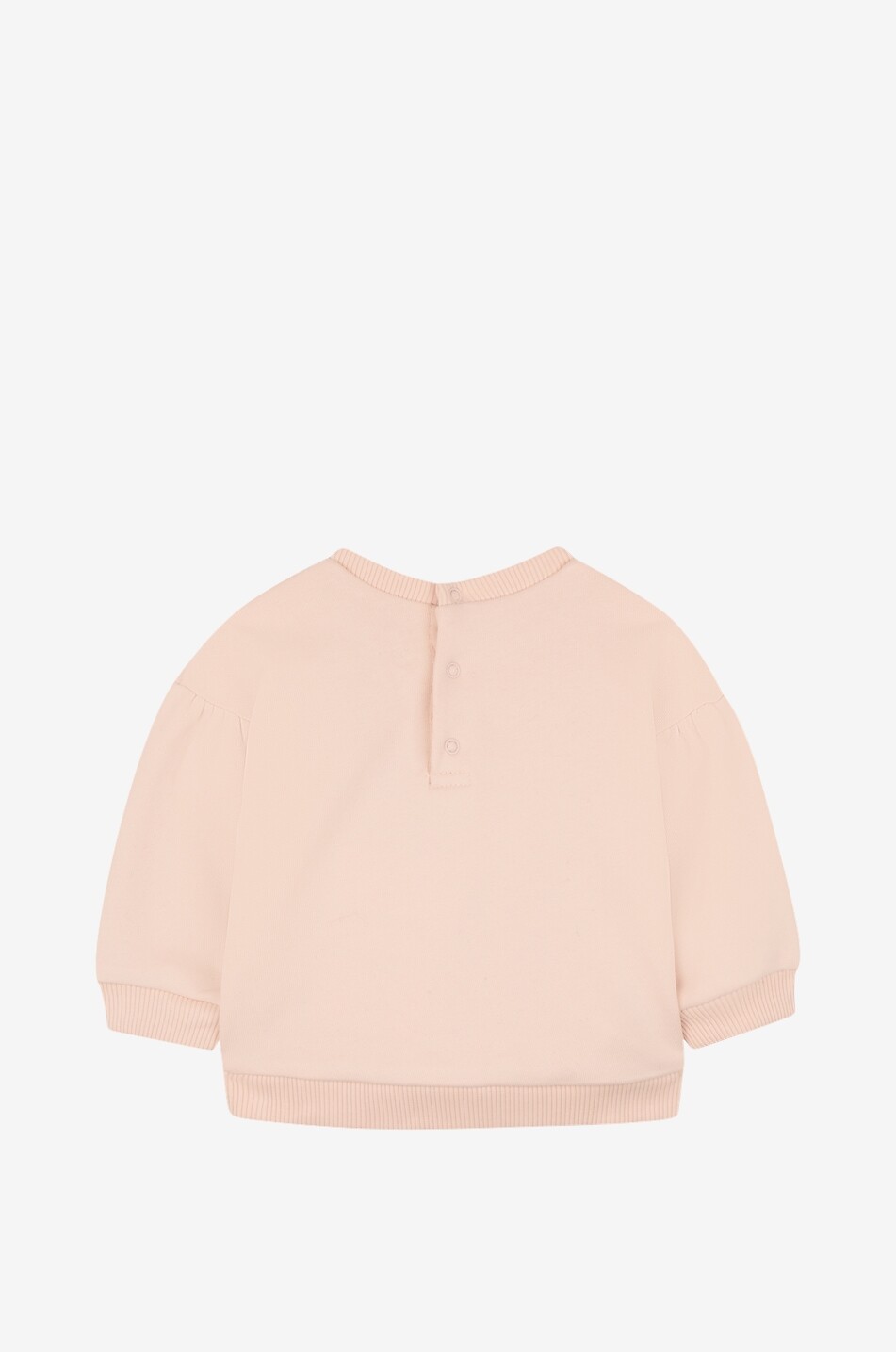 CHLOE Sweat-shirt bébé à manches bouffantes brodé Chloé Signature Bébé ROSE CLAIR 2