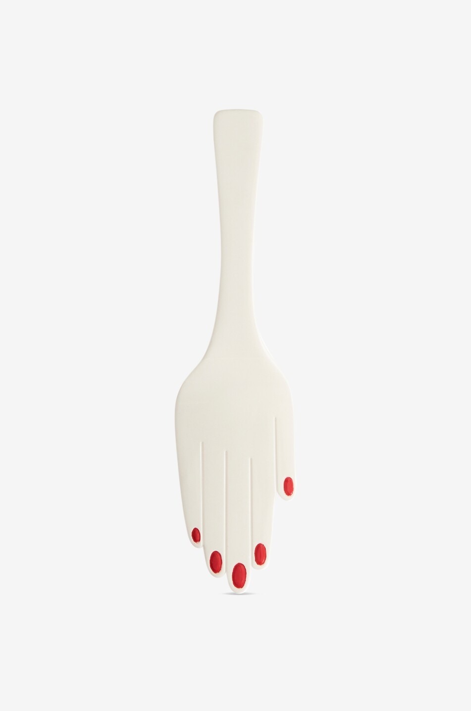 Hand ceramic cake server
