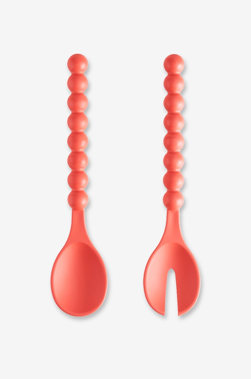 Cloud Coral bamboo serving spoons set of two