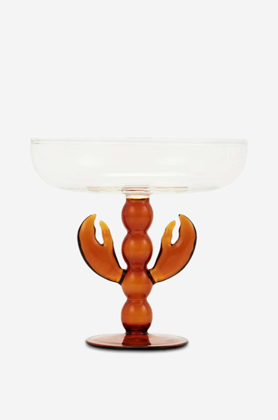 Coupe de service en verre Lobster