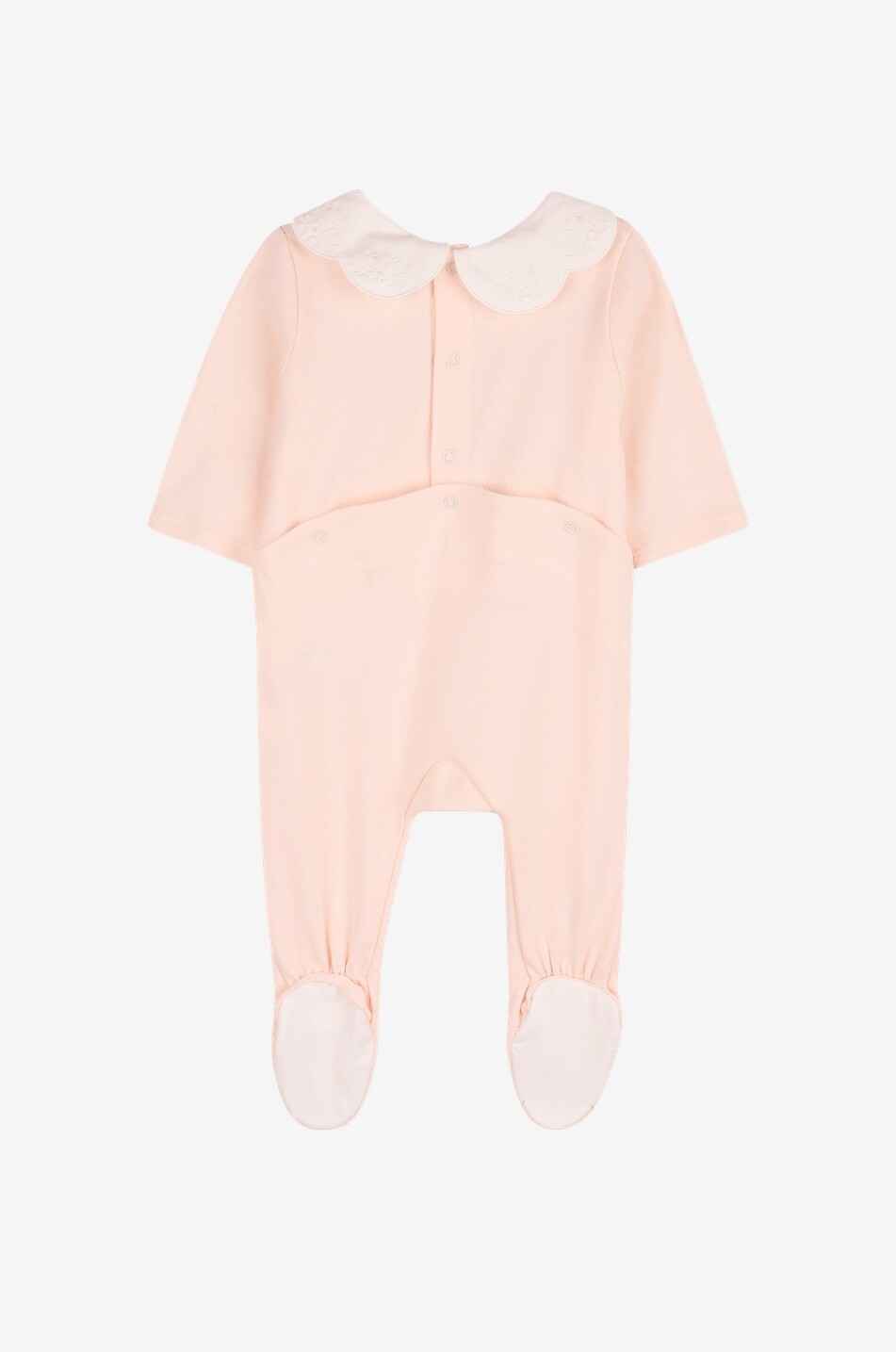 CHLOE Coffret bébé pyjama et bavoir à broderies Bébé ROSE CLAIR 4