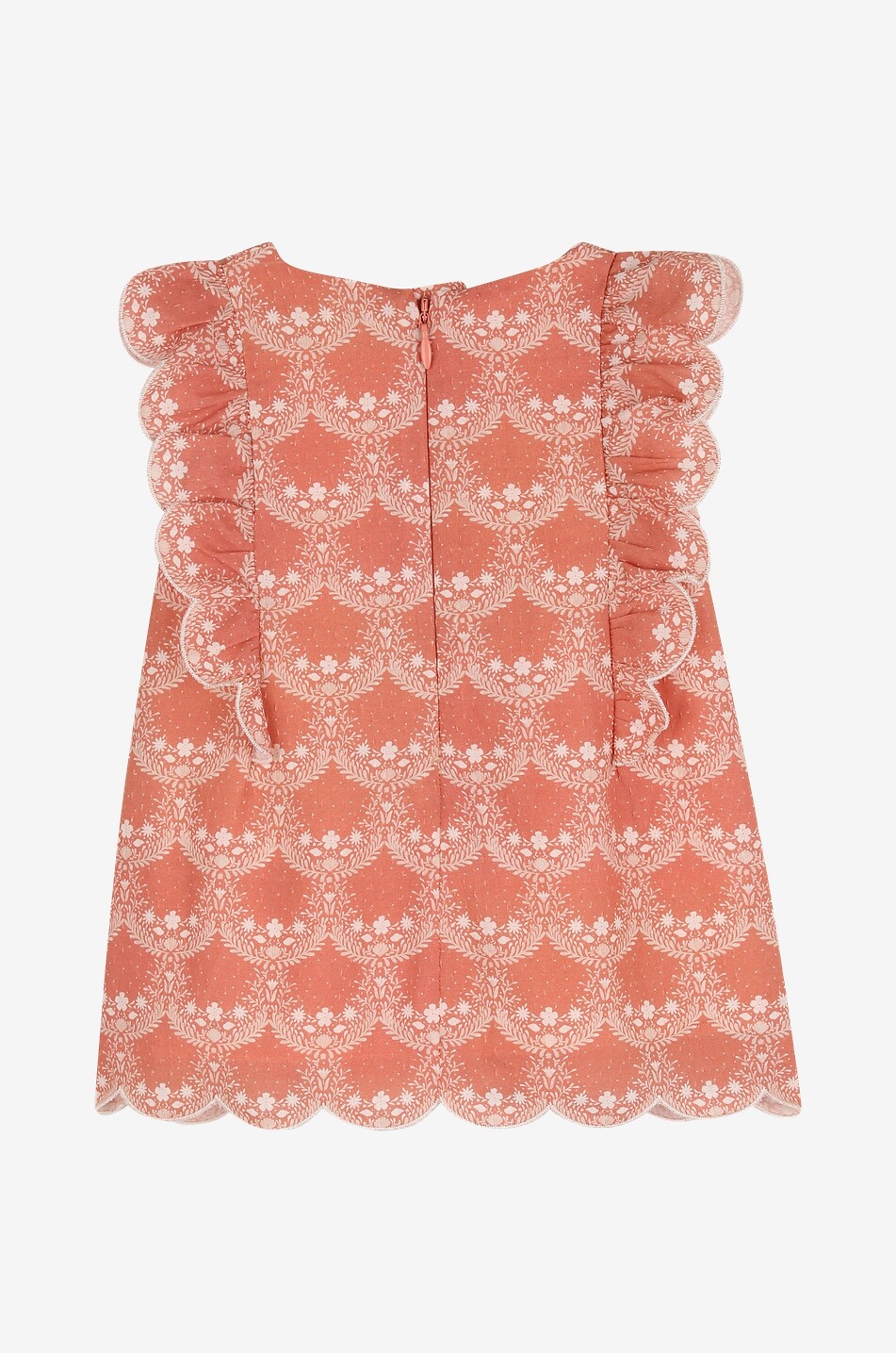 CHLOE Floral baby cotton dress and bucket hat set Baby ORANGE 4