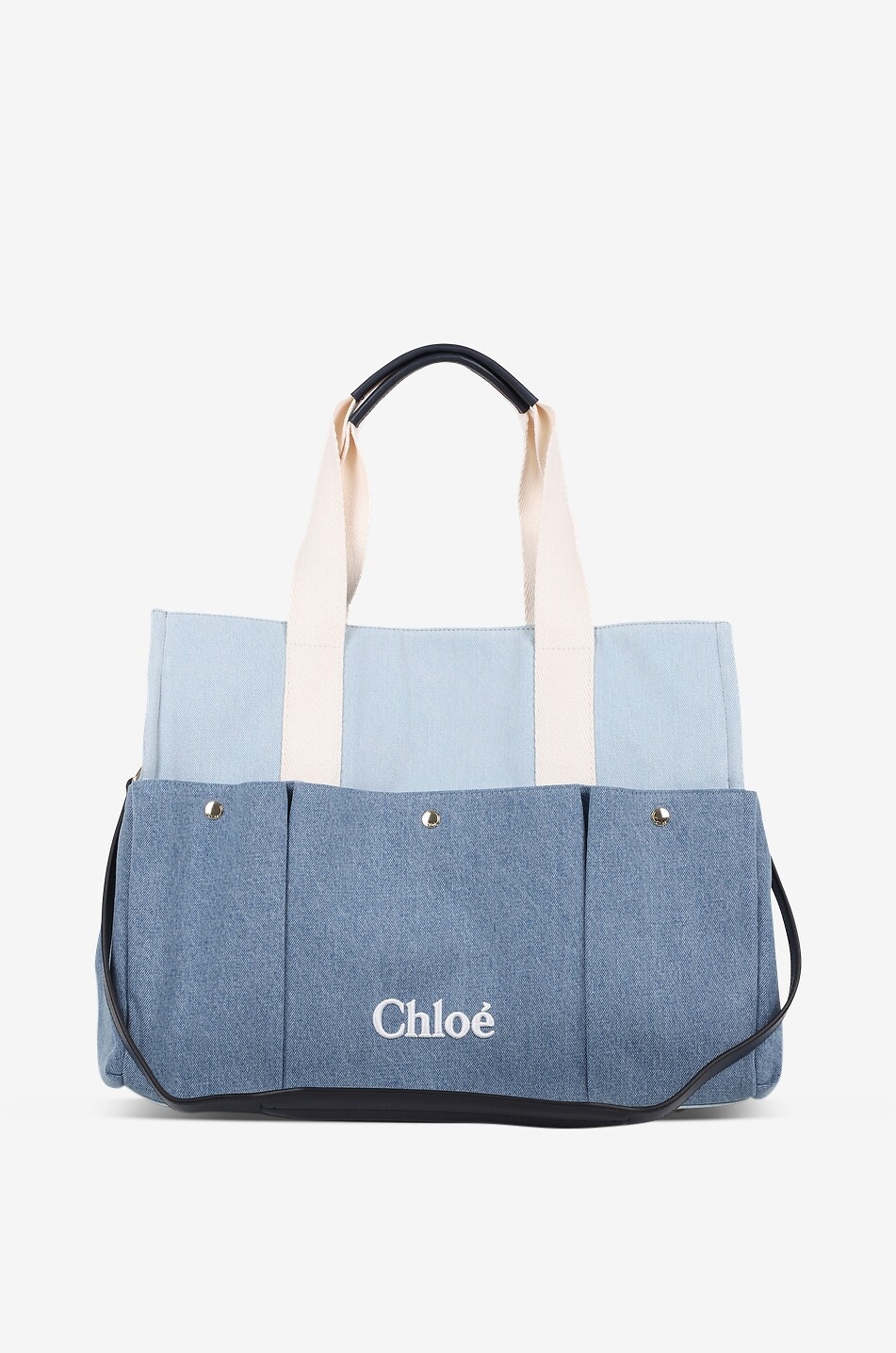 CHLOE Wickeltasche und -Accessoires aus Baumwolle Baby BLAU 2