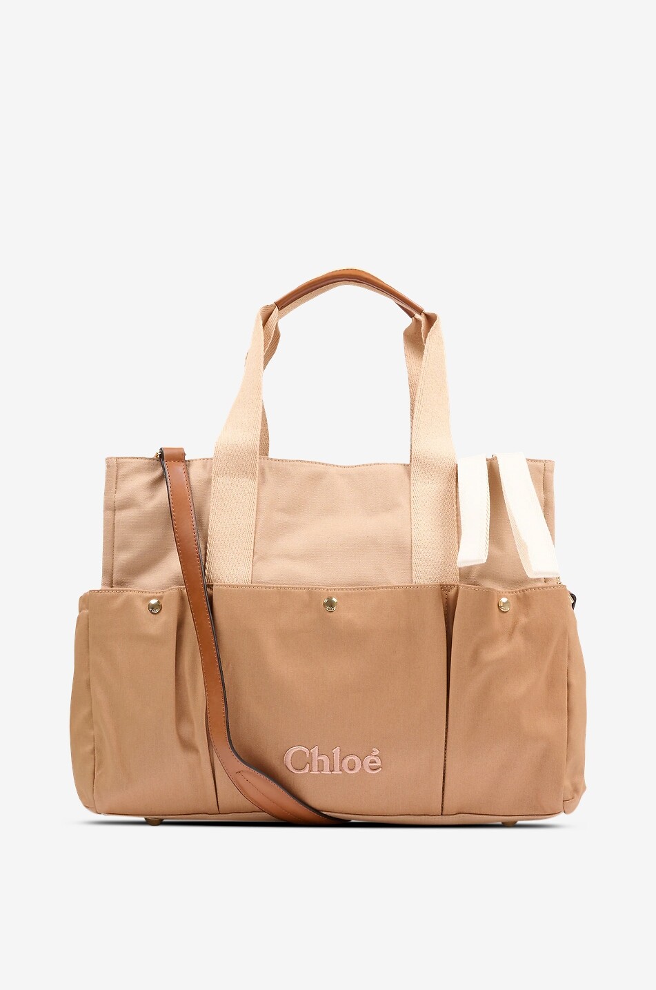 CHLOE Wickeltasche und -Accessoires aus Baumwolle Baby BEIGE 1