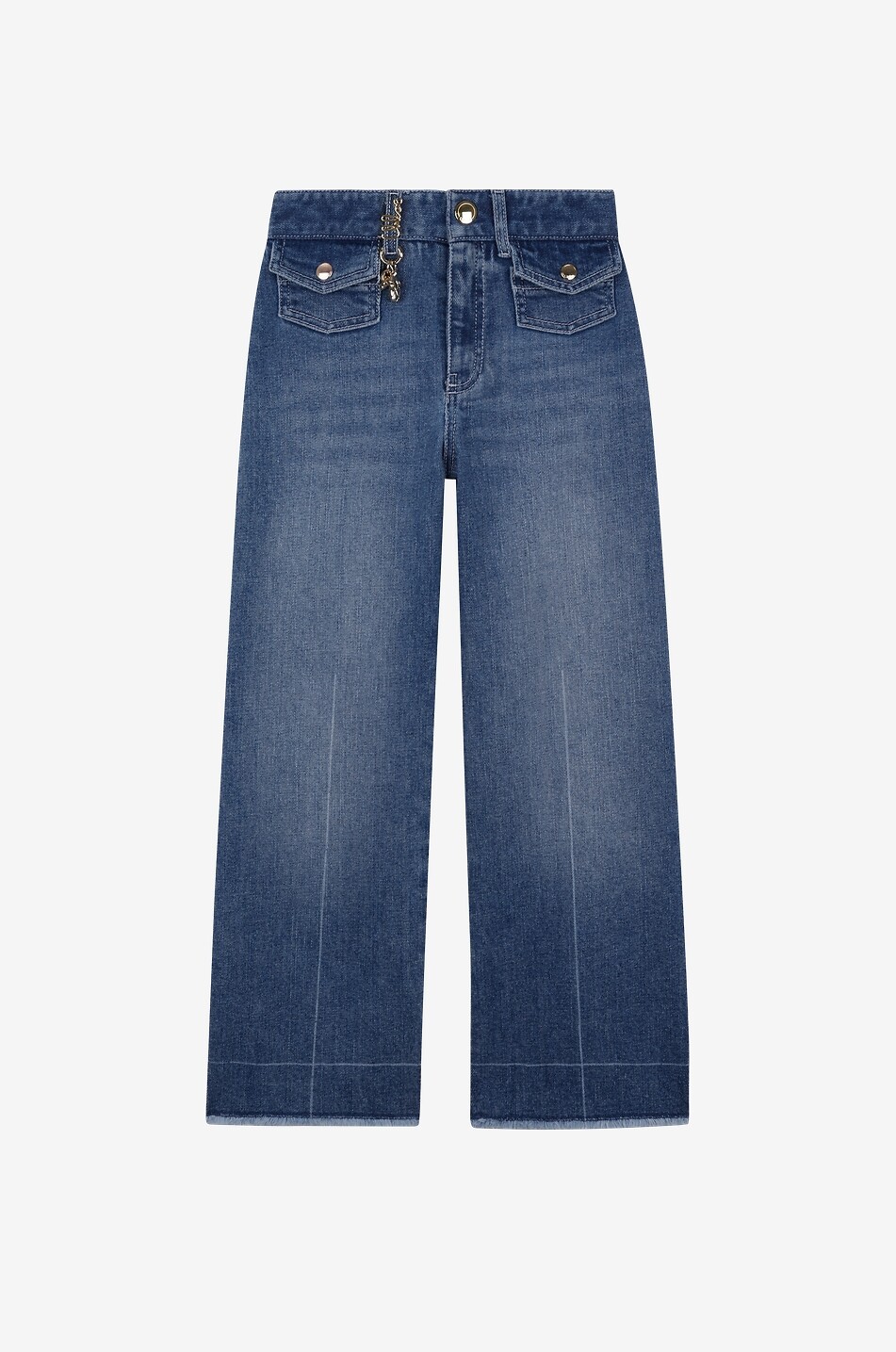 Gerade Jeans für Mädchen aus Denim Chloé Charms