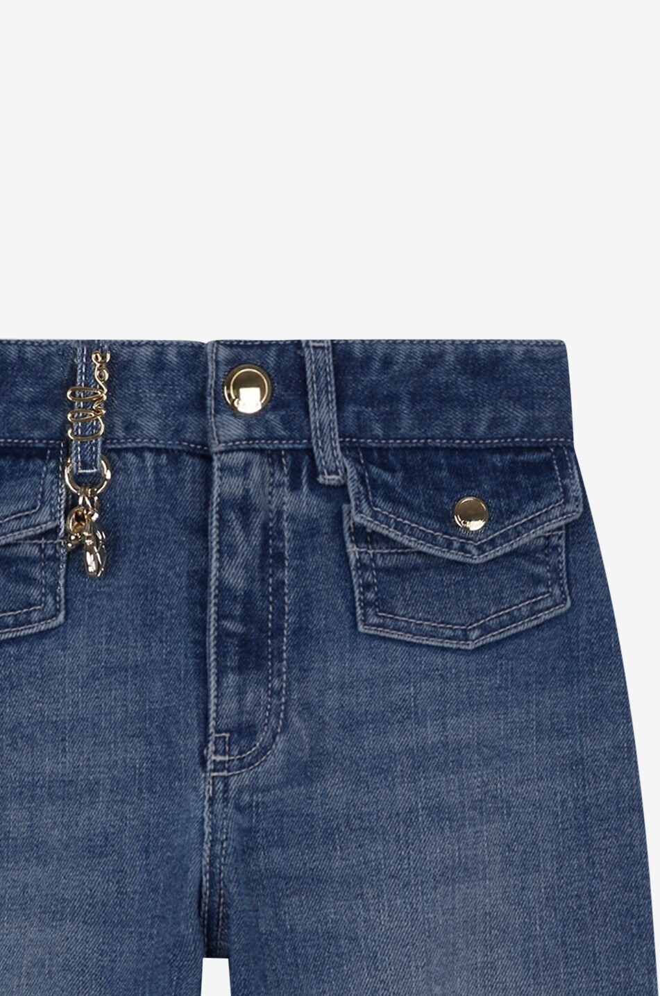 CHLOE Gerade Jeans für Mädchen aus Denim Chloé Charms Mädchen DUNKELBLAU 5