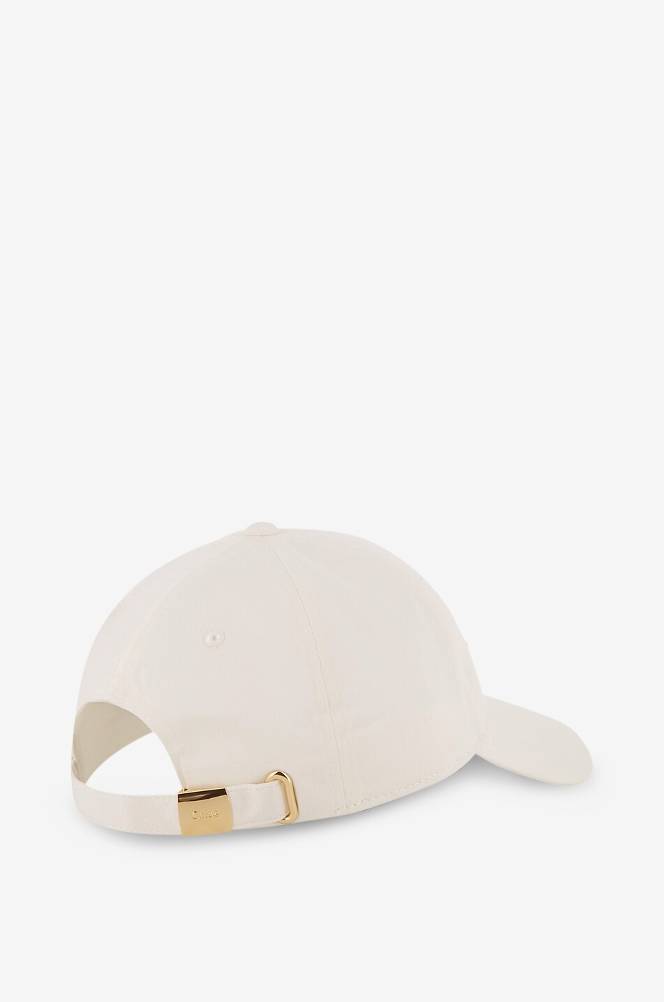 CHLOE Chloé girls' embroidered cotton twill baseball cap Girl EGGSHELL 2