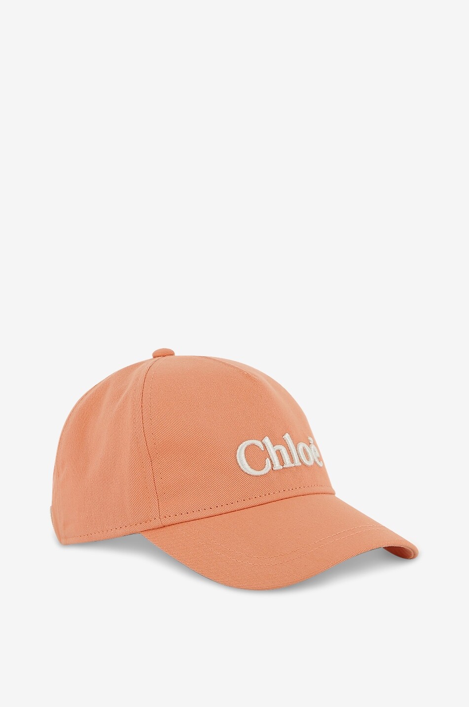 CHLOE Chloé girls' embroidered cotton twill baseball cap Girl LIGHT ORANGE 1