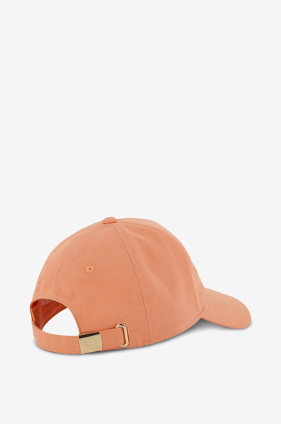 CHLOE Chloé girls' embroidered cotton twill baseball cap Girl LIGHT ORANGE 2