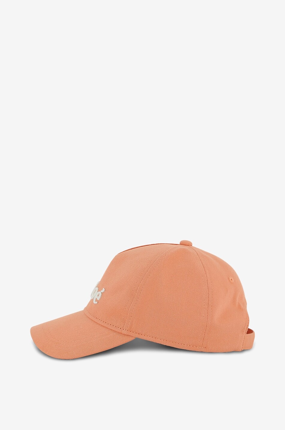 CHLOE Chloé girls' embroidered cotton twill baseball cap Girl LIGHT ORANGE 4