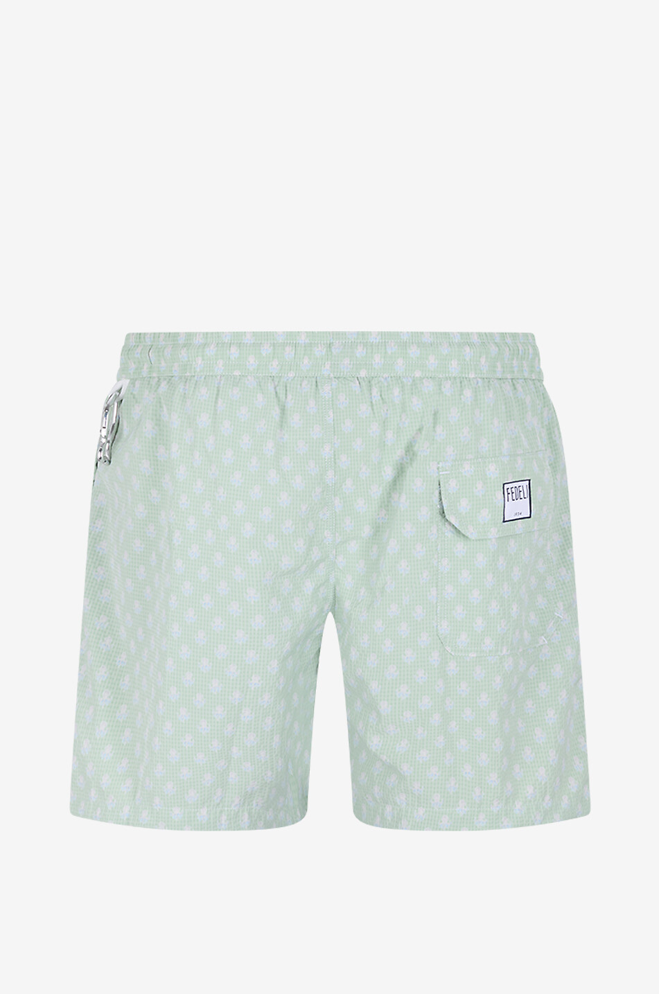FEDELI Short de bain fleuri Madeira Sakar Homme VERT 2