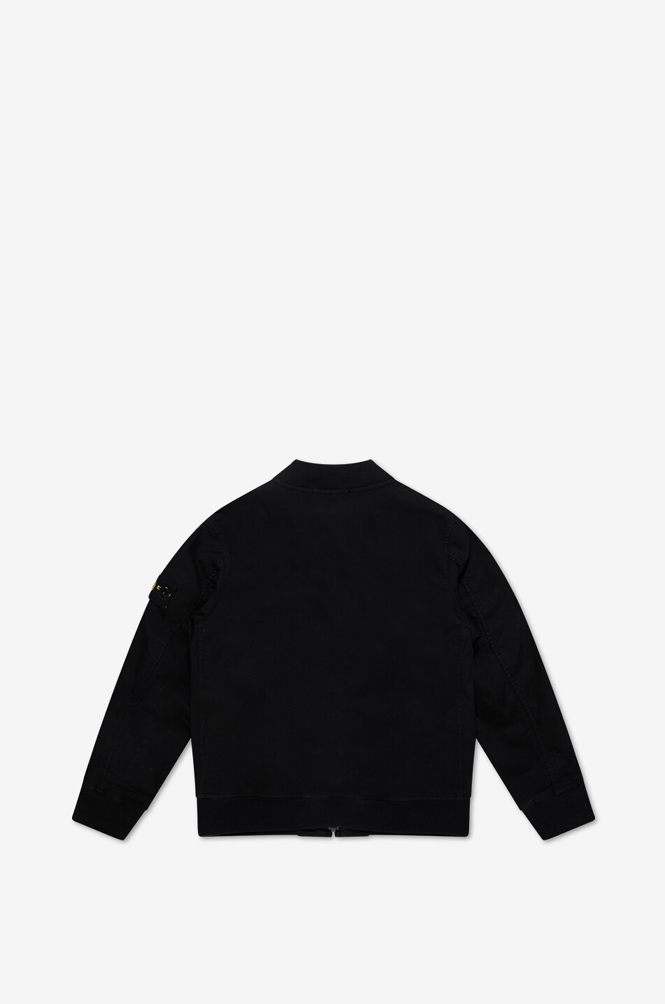 STONE ISLAND JUNIOR 4100005 Stretch Cotton lightweight boys' bomber jacket Boy BLACK 2