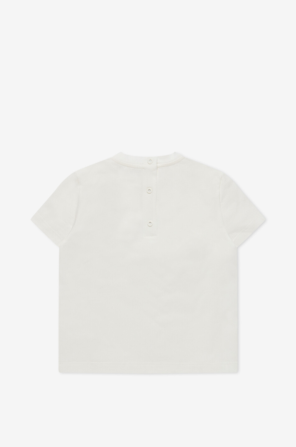 FENDI T-Shirt für Baby aus Jersey mit Regenbogen-FENDI-Stickerei Baby WEISS 2