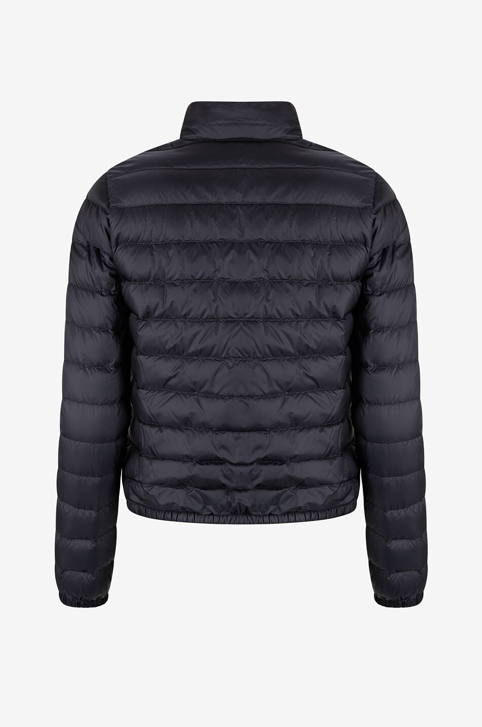 MONCLER Kurze Steppdaunenjacke aus Funktionsstoff Lans Damen DUNKELBLAU 2
