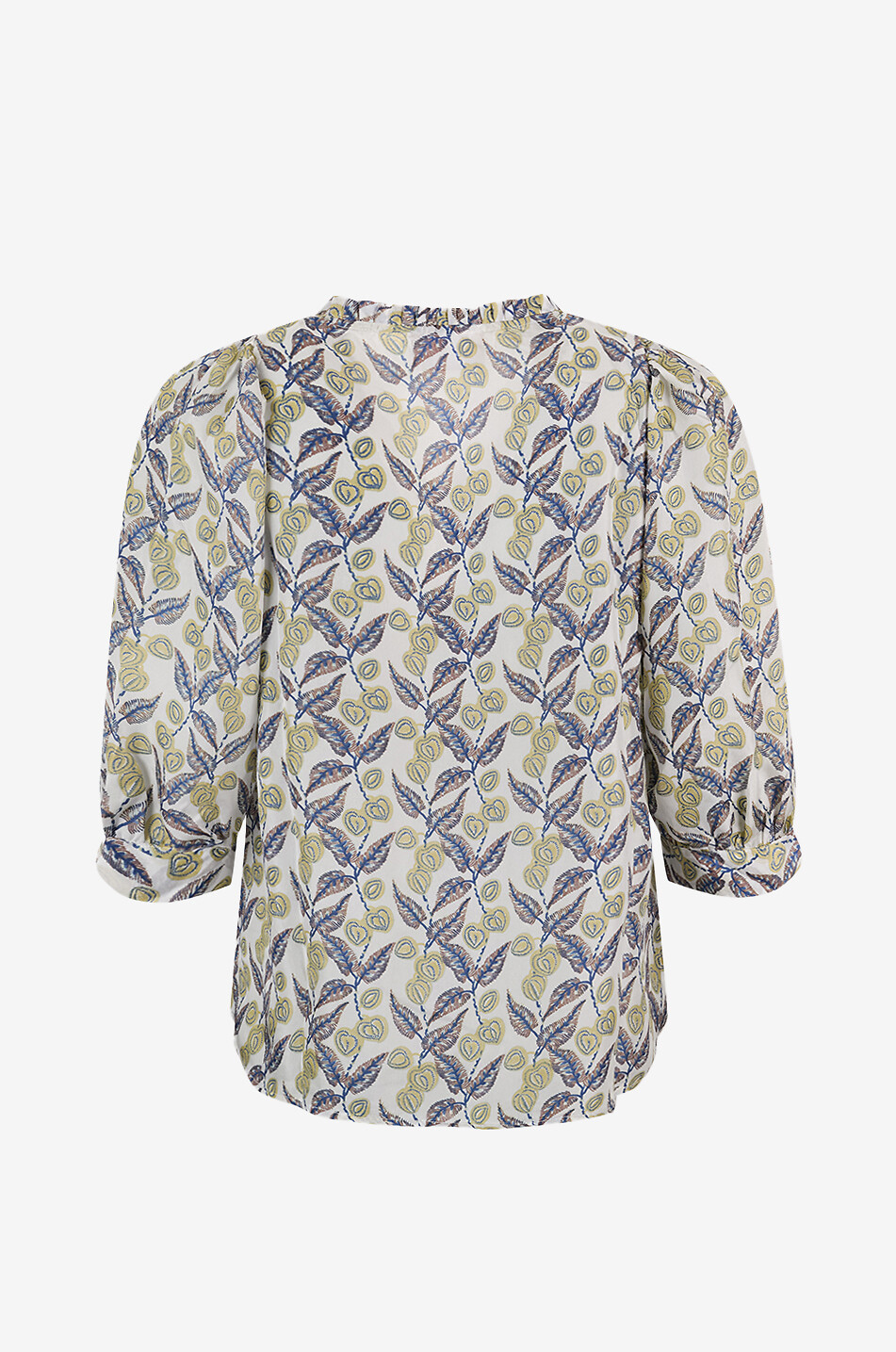 HEMISPHERE Fodes 3/4 puff sleeve printed silk blous Women MULTI COLOURED 2