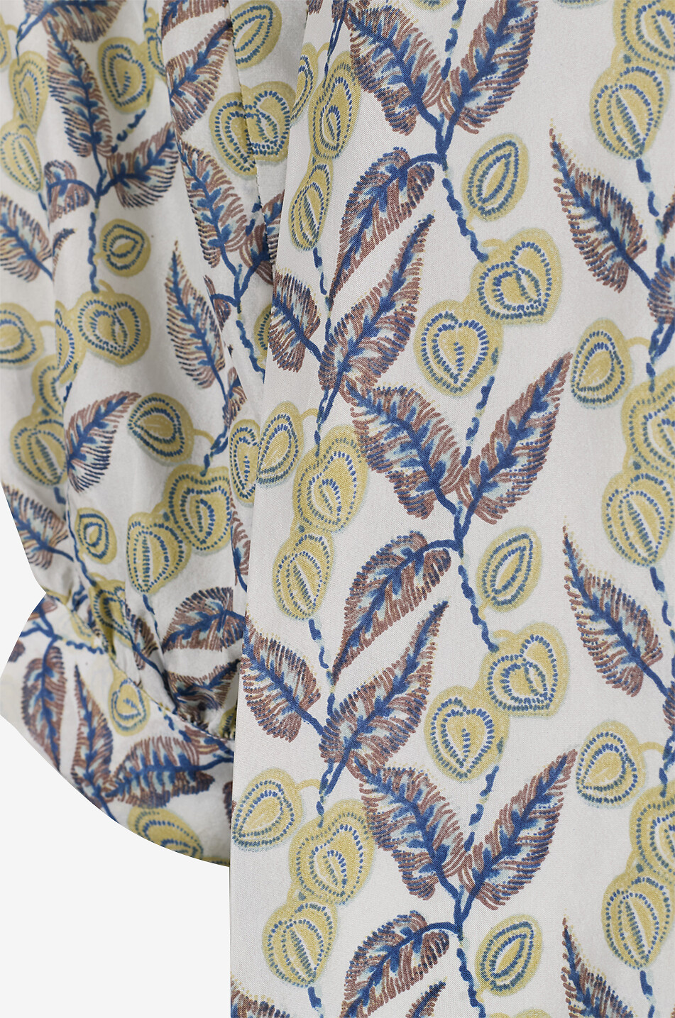 HEMISPHERE Fodes 3/4 puff sleeve printed silk blous Women MULTI COLOURED 3