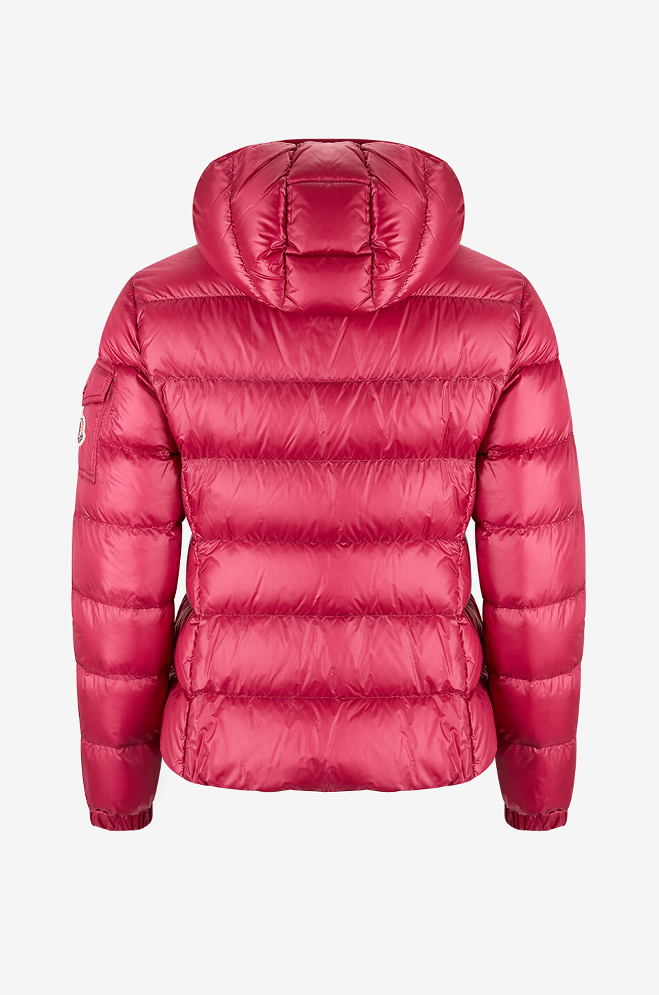 MONCLER Kurze taillierte Daunenjacke mit Kapuze Glesse Damen DUNKELROSA 2
