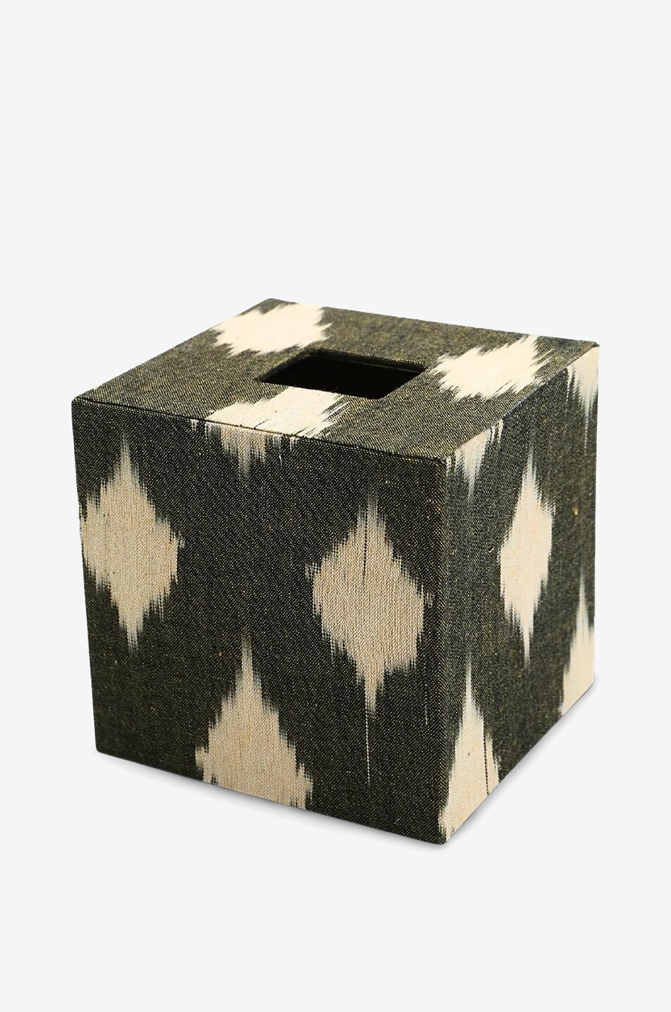 LA CASANO Ikat Tea Leaves cubic handkerchief box Home BROWN 1