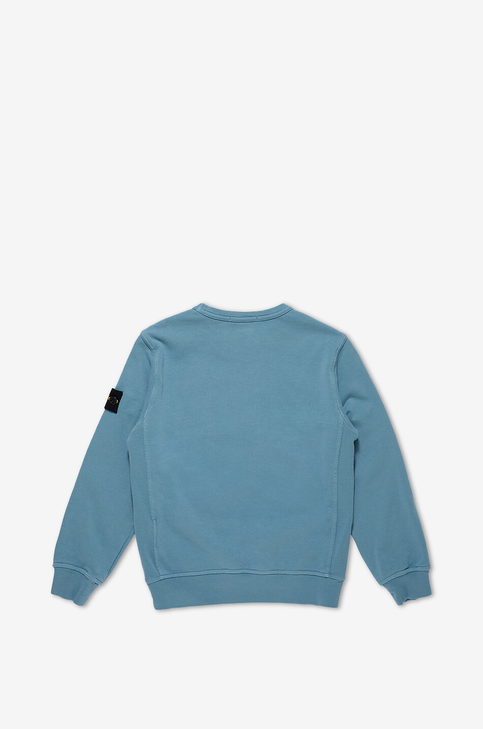 STONE ISLAND JUNIOR 6100005 Organic Cotton Fleece crewneck sweatshirt for boys Boy BLUE 2