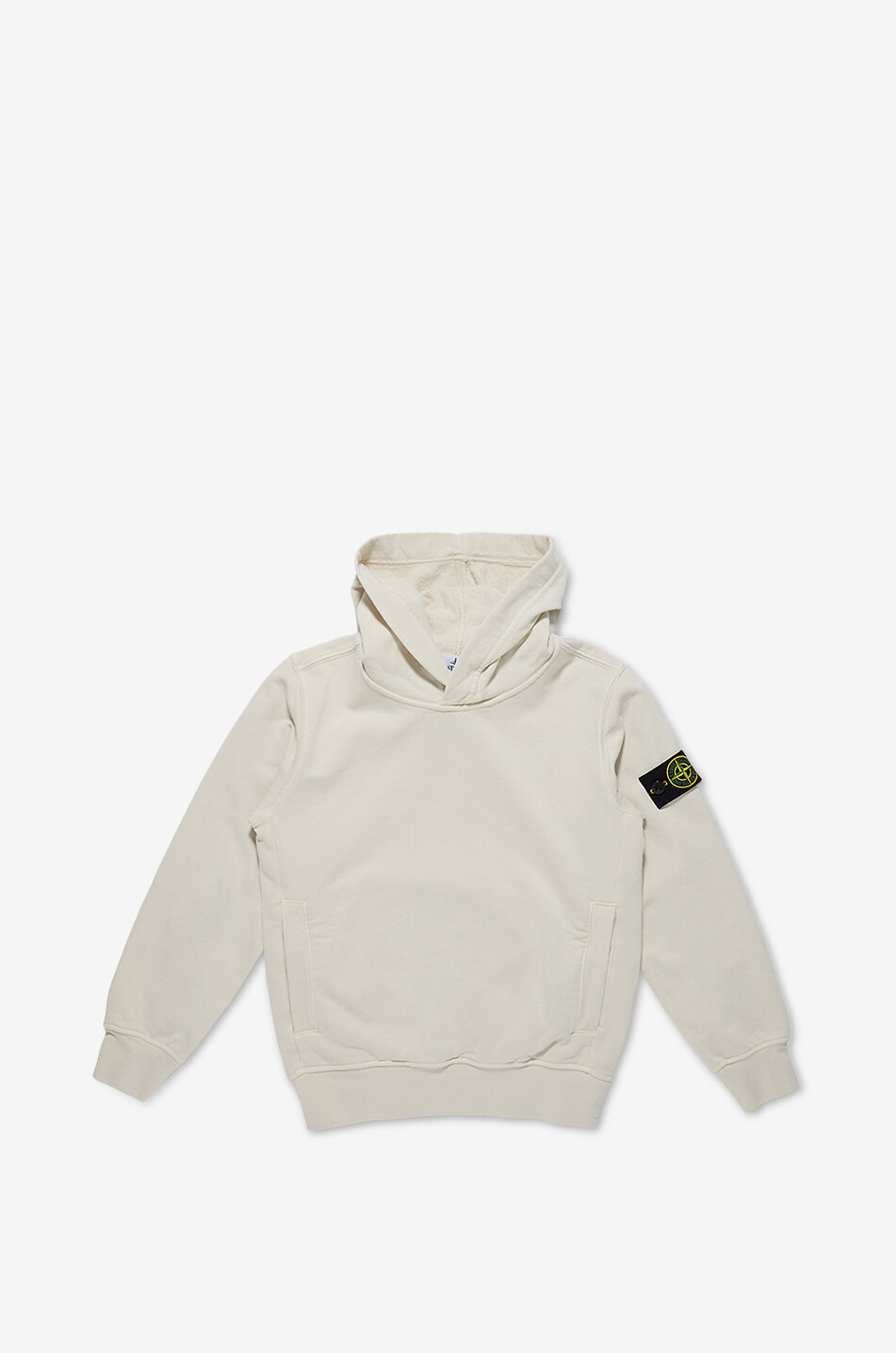 Sweat-shirt à capuche en coton à broderies anglaises garçon