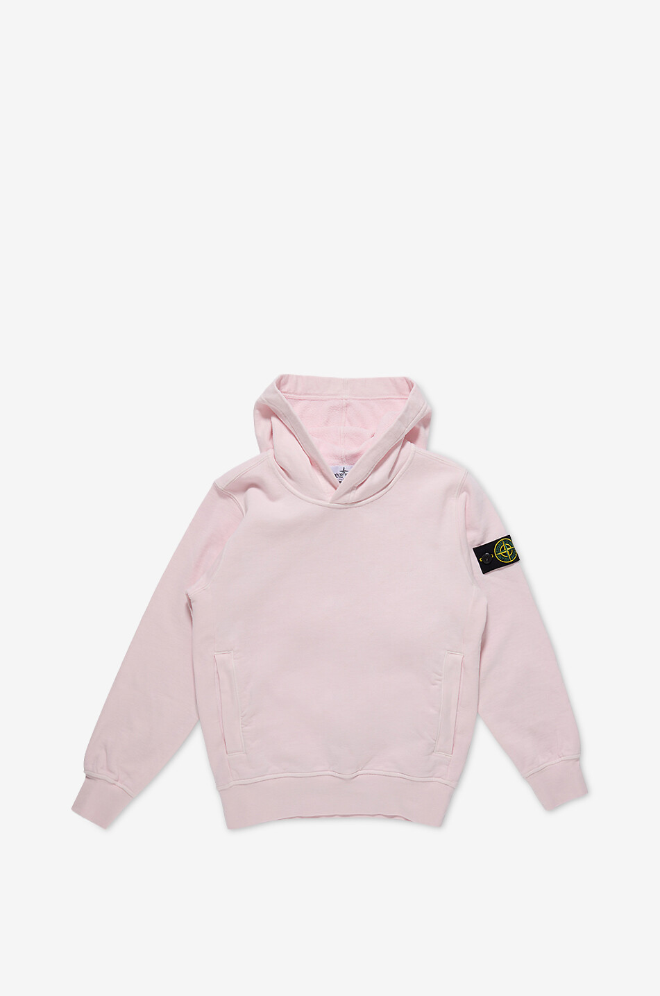 Sweat-shirt à capuche en coton à broderies anglaises garçon