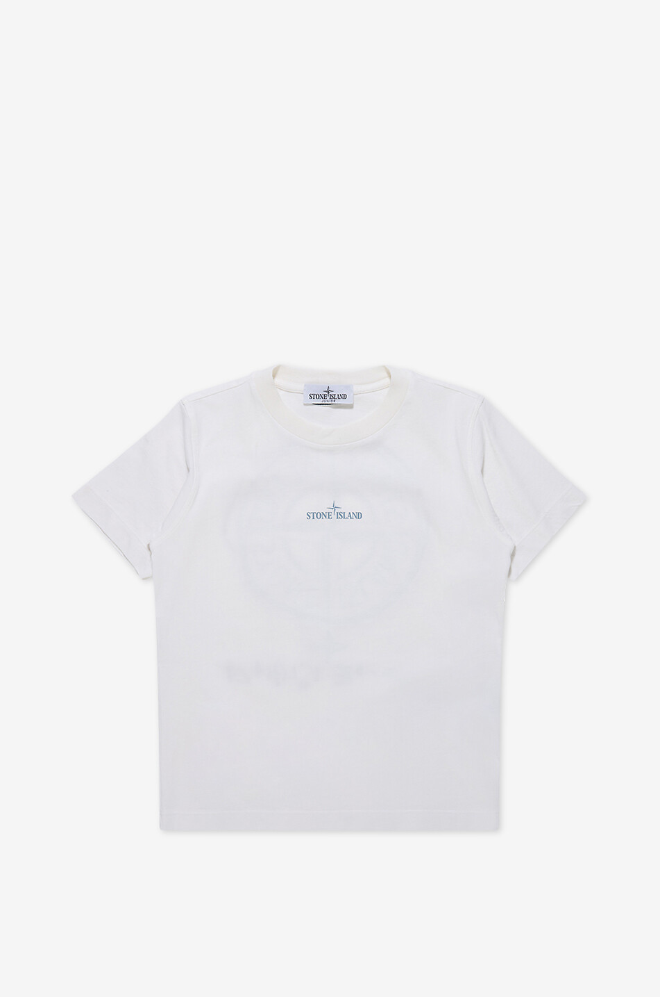 STONE ISLAND JUNIOR T-shirt à manches courtes en coton garçon 2100009 Garçon BLANC 1