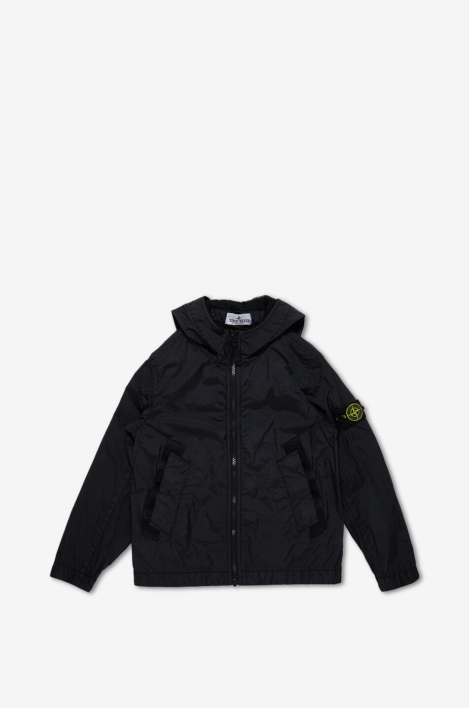 4100003 Crinkle Reps NY boys' lightweight hooded jacket