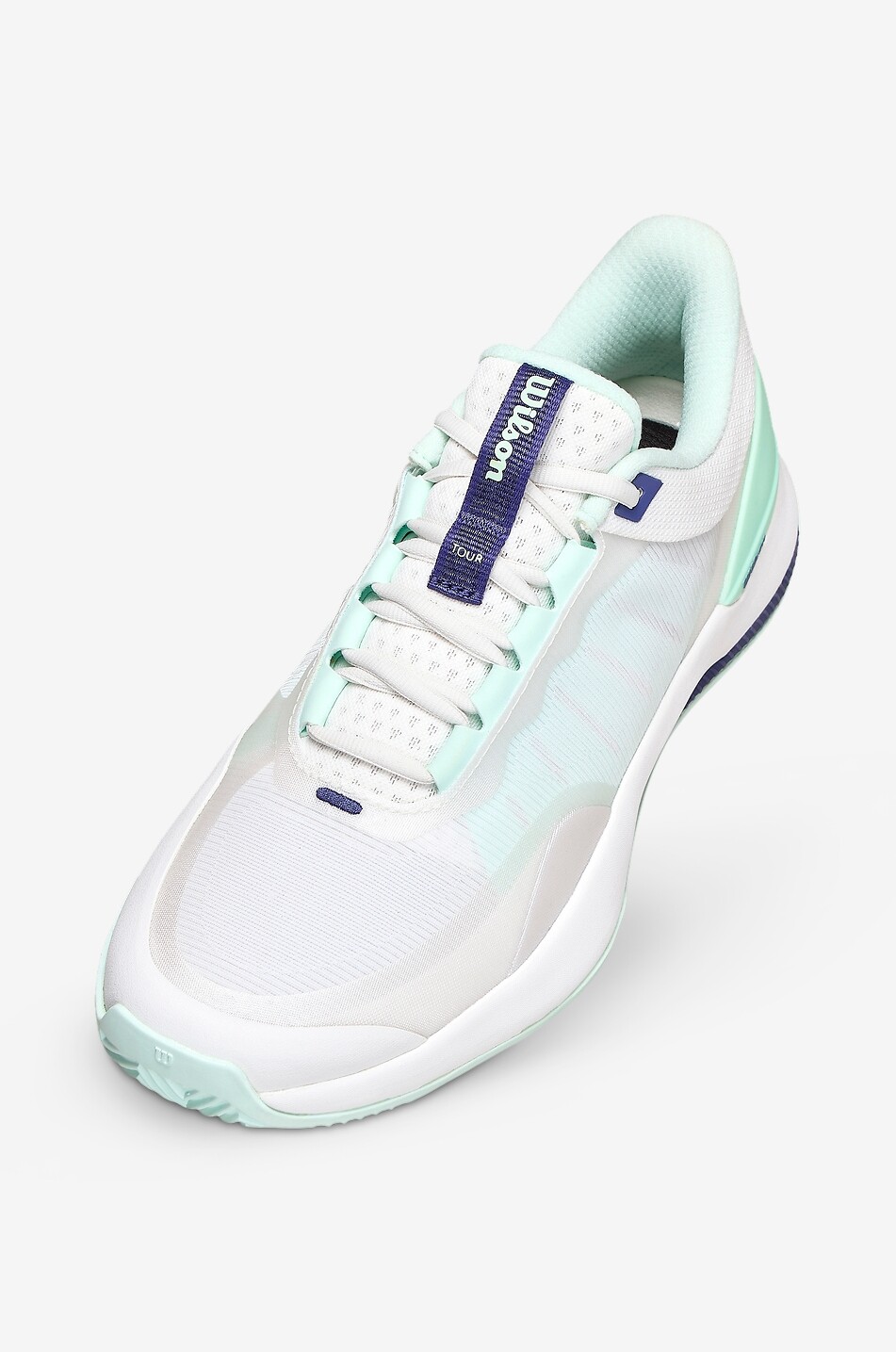 WILSON Intrigue Tour Clay mesh tennis shoes Women WHITE 6