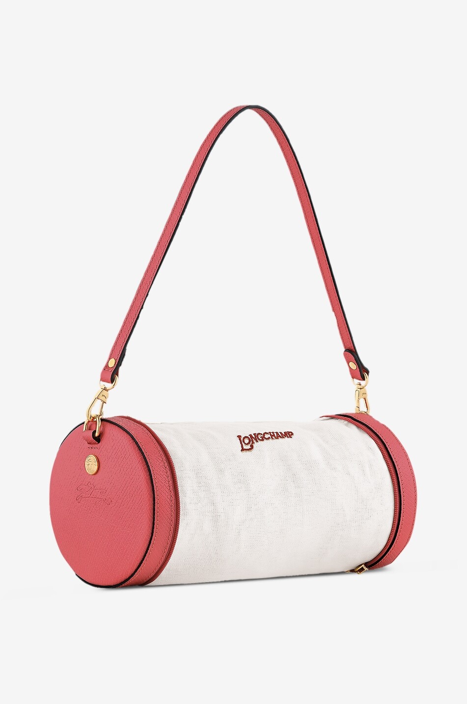 LONGCHAMP Akkordeon-Schultertasche aus Canvas und Leder Épure XS Damen DUNKELROSA 4