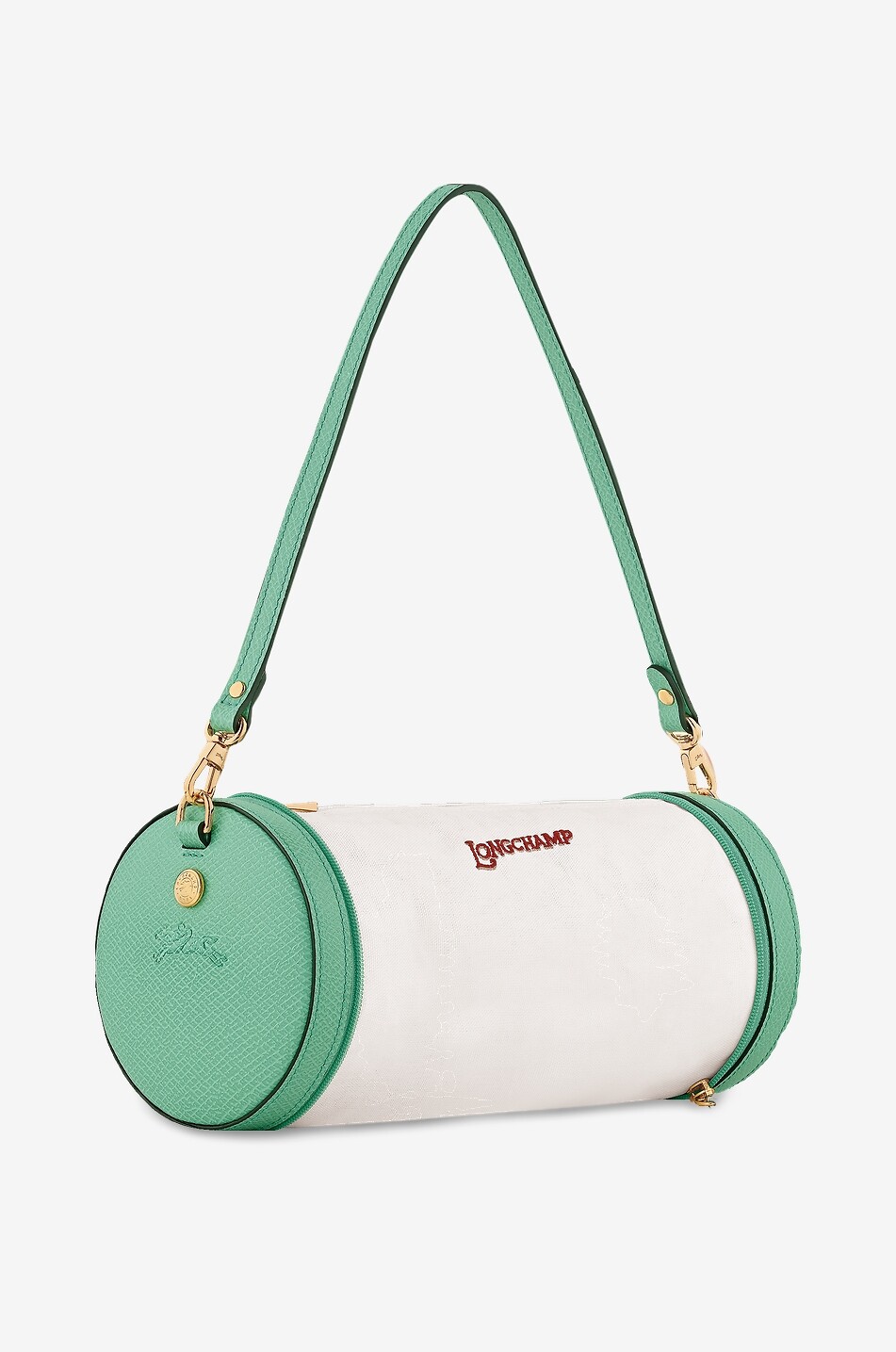 LONGCHAMP Épure XS canvas and leather accordéon shoulder bag Women GREEN 2