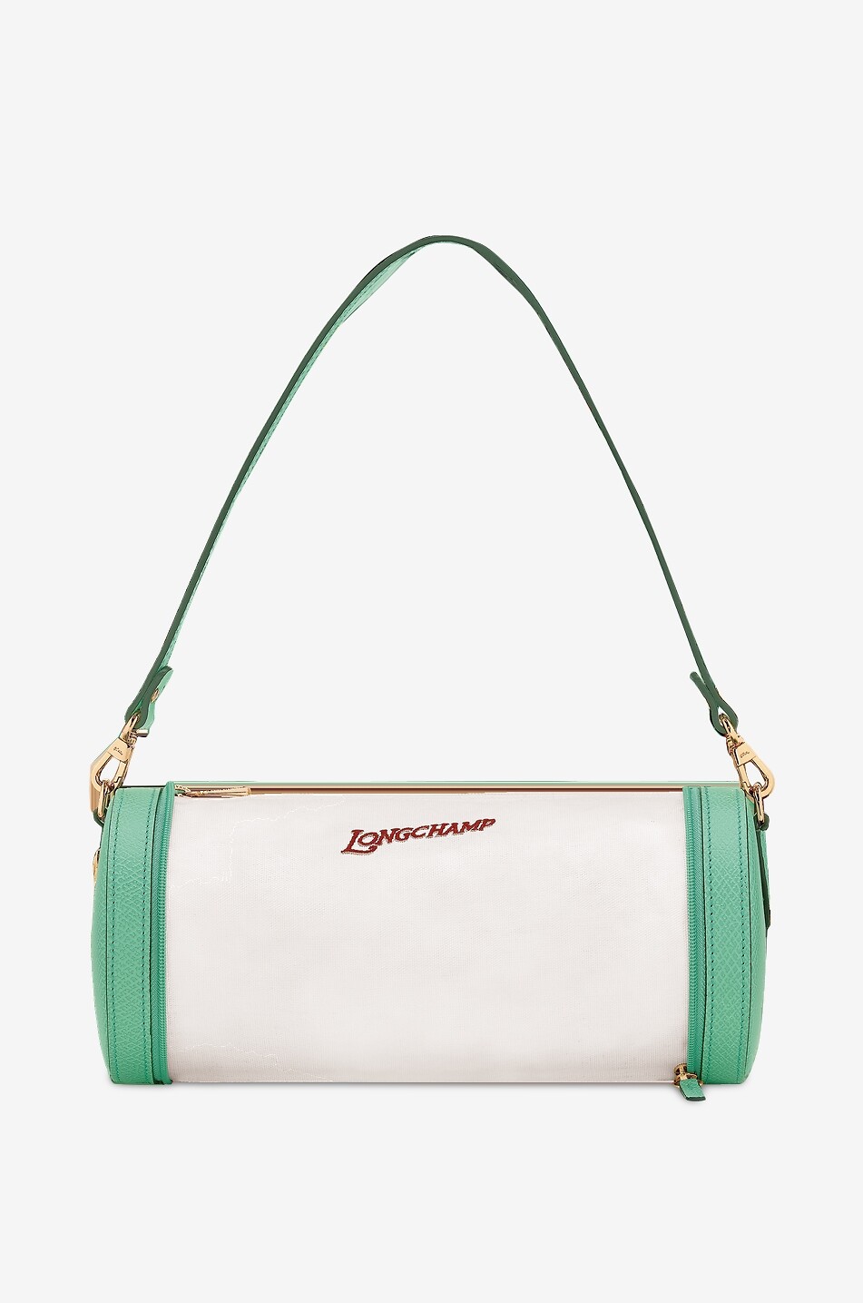 LONGCHAMP Épure XS canvas and leather accordéon shoulder bag Women GREEN 1