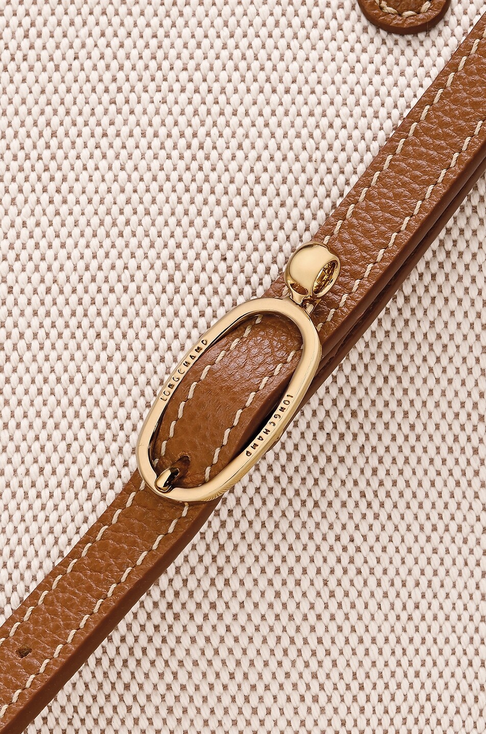 LONGCHAMP Sac à bandoulière en toile et cuir Complice S Femme MARRON 6