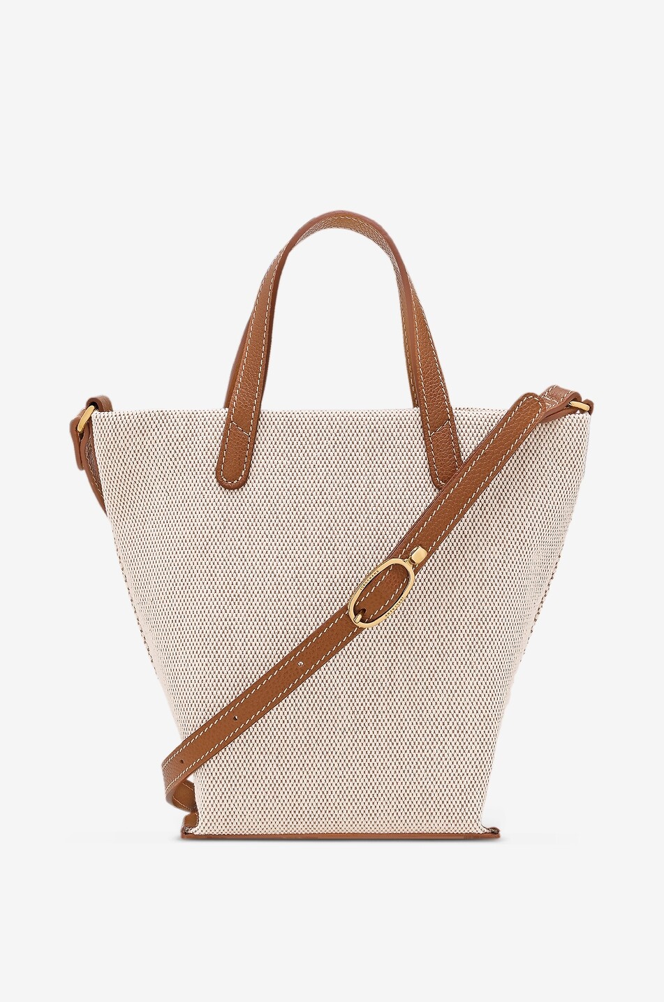 LONGCHAMP Sac à bandoulière en toile et cuir Complice S Femme MARRON 4