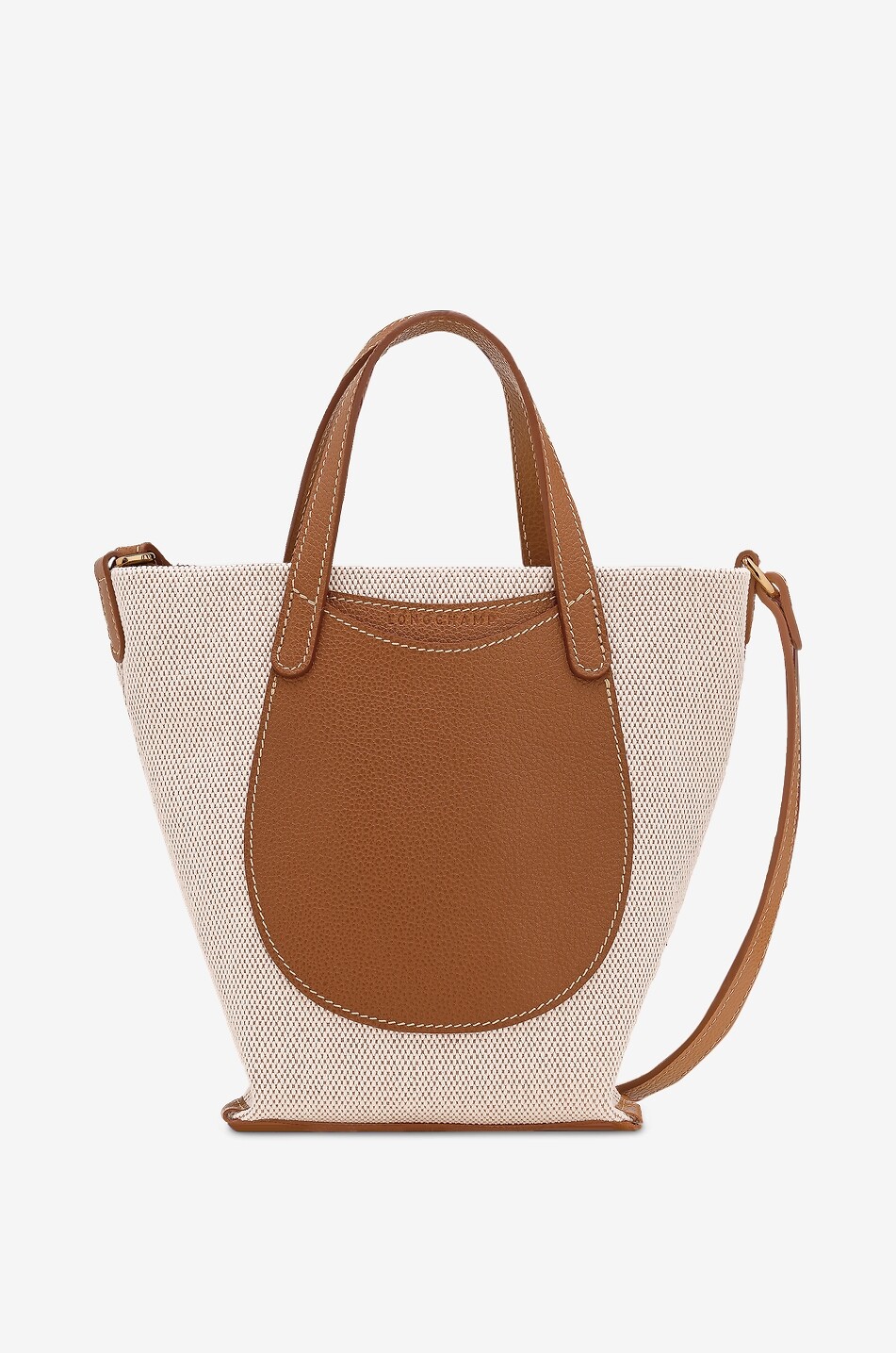 LONGCHAMP Sac à bandoulière en toile et cuir Complice S Femme MARRON 1