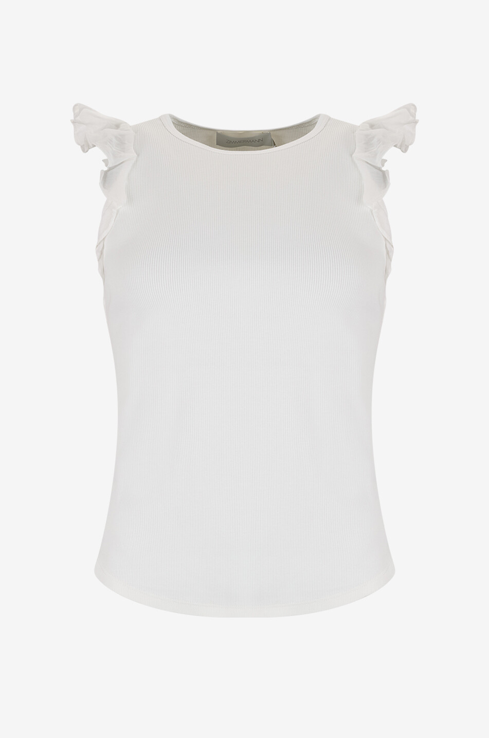 Débardeur à volants en jersey de coton Awaken Frill