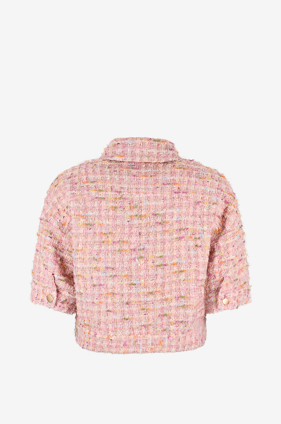 HEMISPHERE Brenda short-sleeved short tweed shirt jacket Women MULTI COLOURED 2