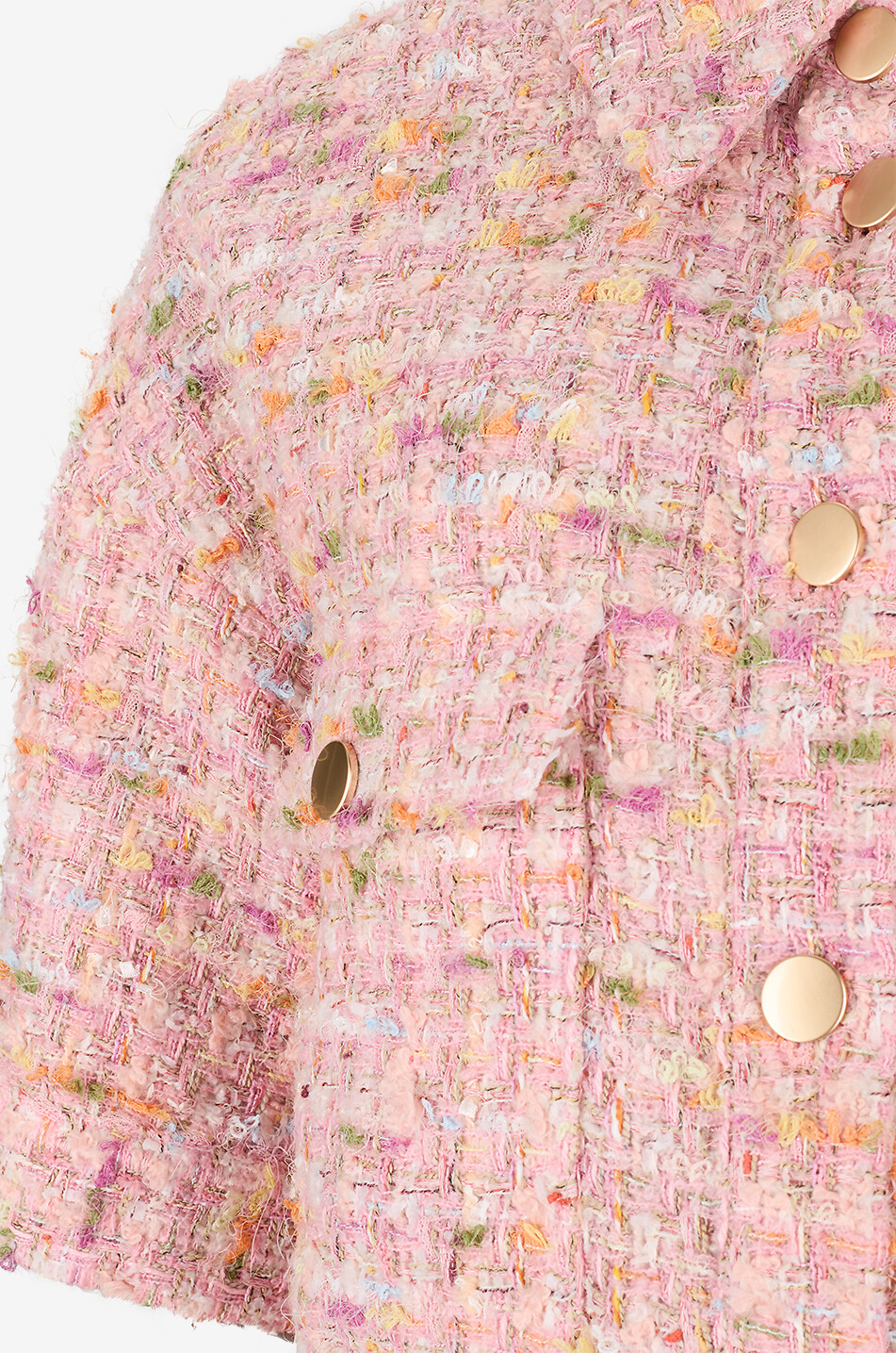 HEMISPHERE Brenda short-sleeved short tweed shirt jacket Women MULTI COLOURED 3