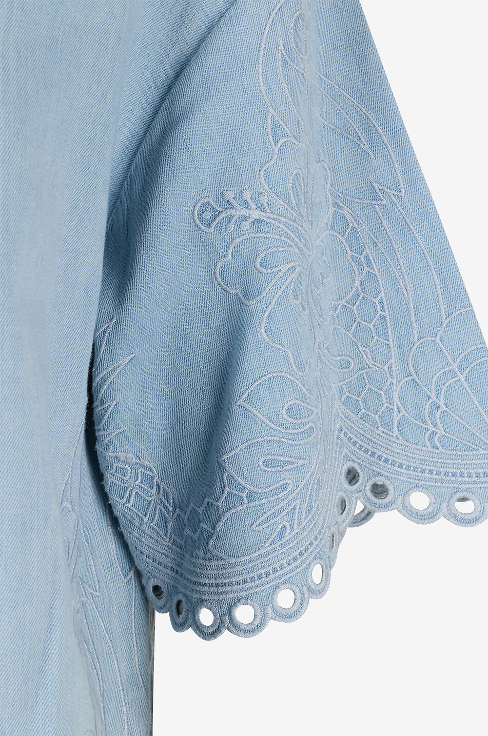 ZIMMERMANN Hemd aus Baumwolle mit ausgestellten Ärmeln Daylight Damen HELLBLAU 3