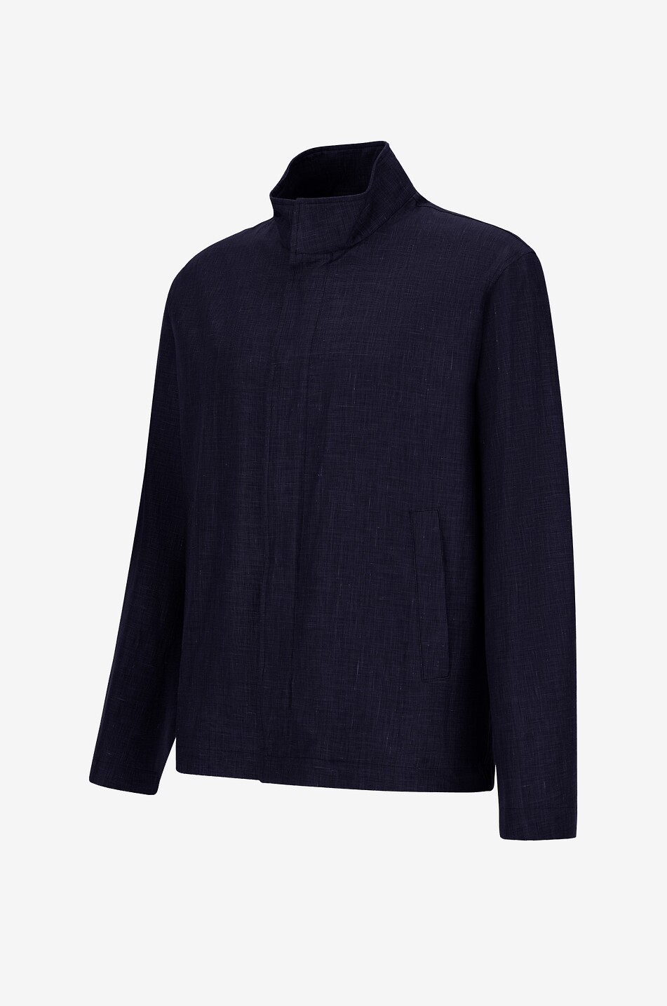 HERNO Bomberjacke aus Leinenmix 2 Layers Loro Piana Herren DUNKELBLAU 3