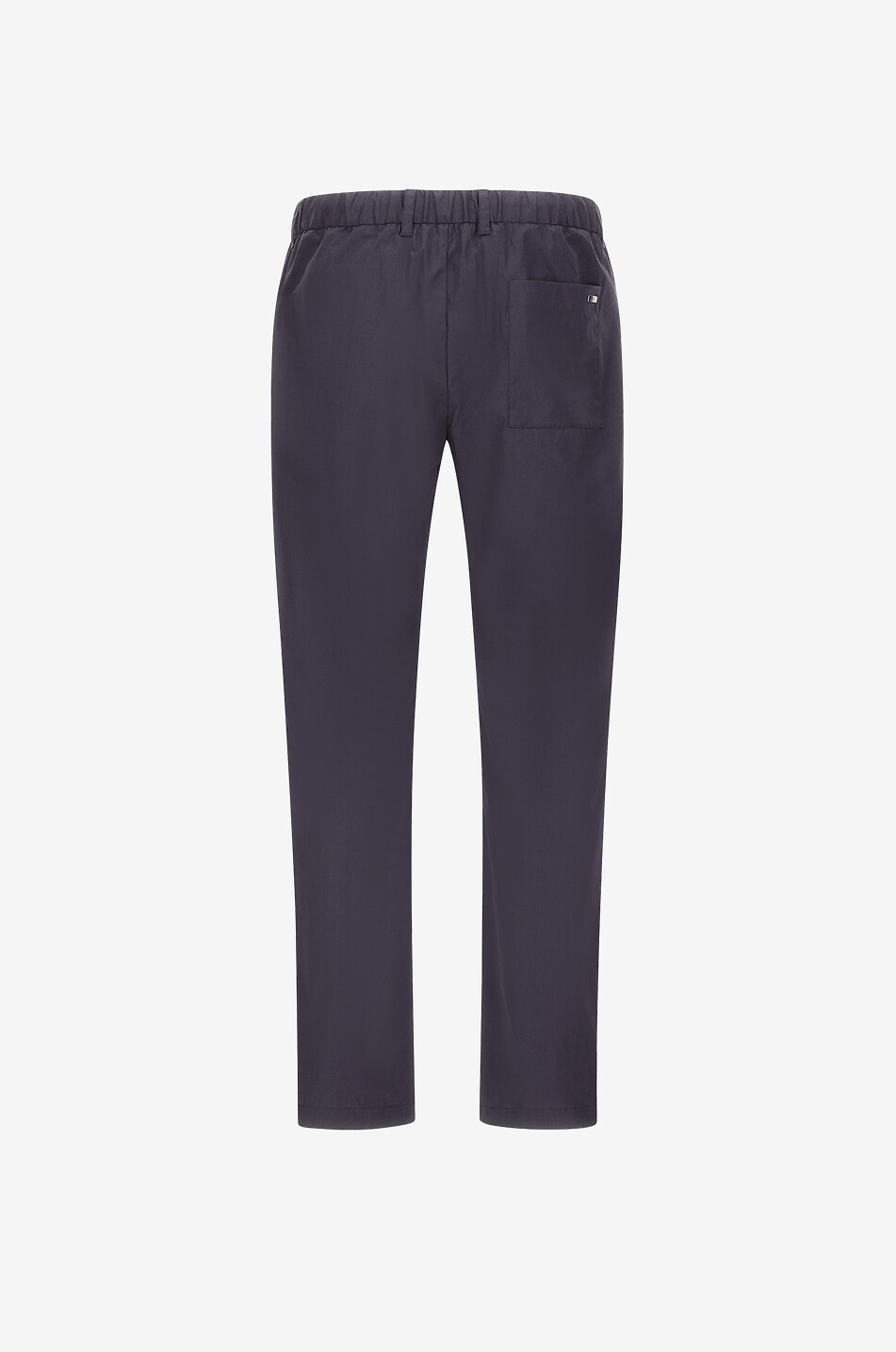 HERNO Light Cotton Stretch pleated straight-leg trousers Men DARK BLUE 2