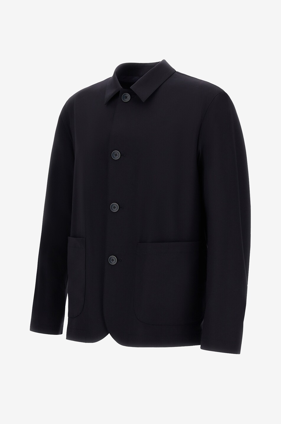 HERNO Light Stretch Wooly single-breasted lightweight blazer Men DARK BLUE 3