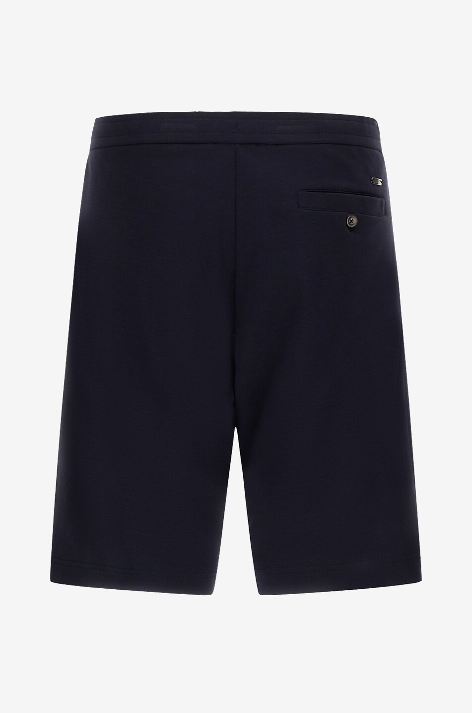 HERNO Knit Effect cotton jersey Bermuda shorts Men DARK BLUE 2