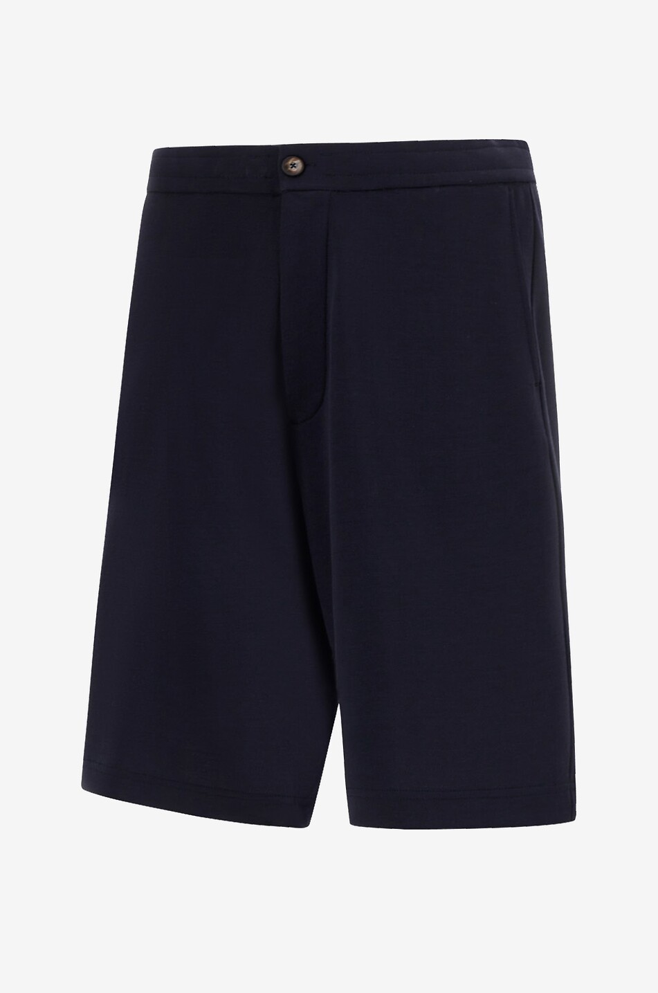 HERNO Knit Effect cotton jersey Bermuda shorts Men DARK BLUE 3