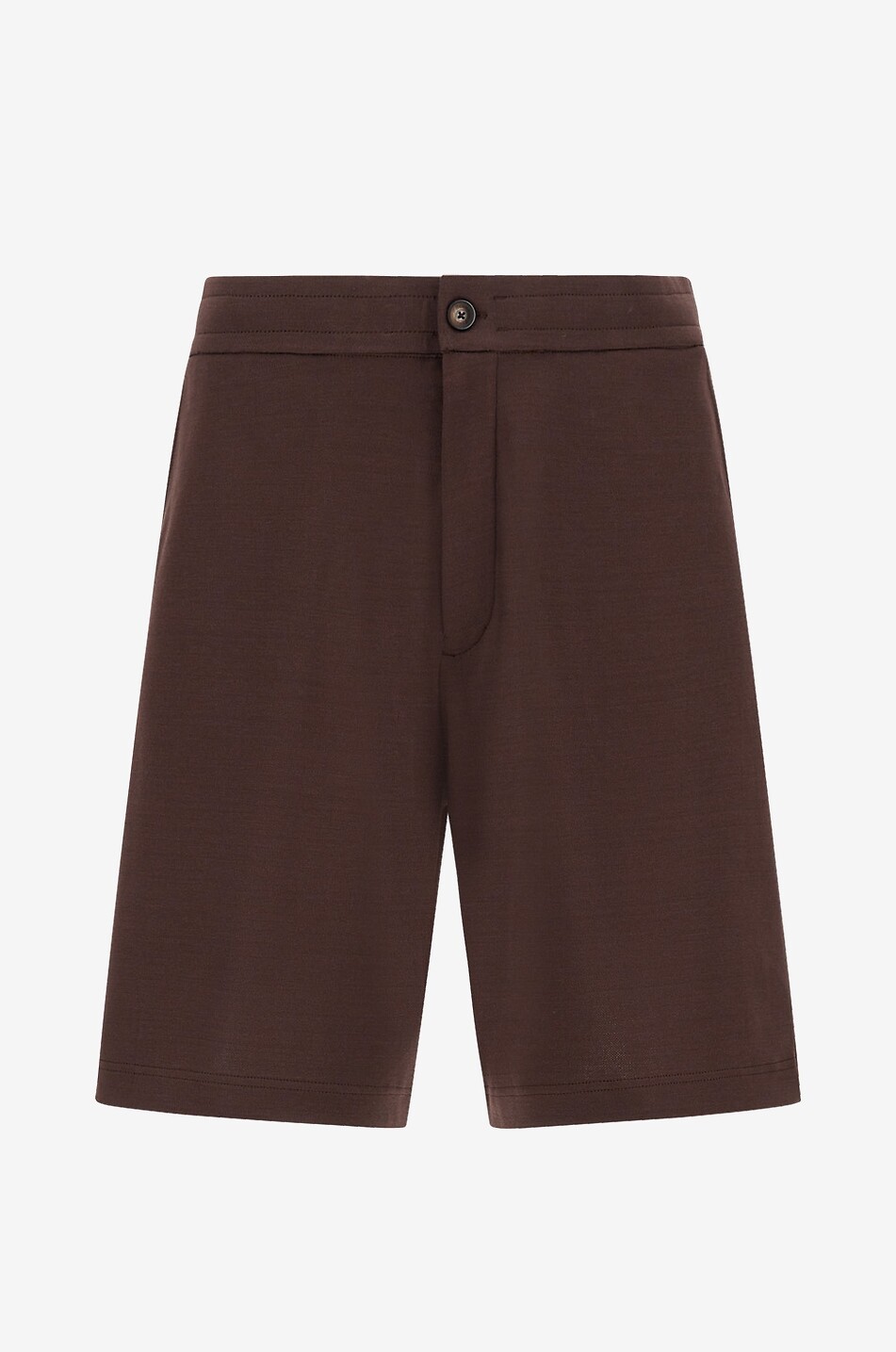 Knit Effect cotton jersey Bermuda shorts