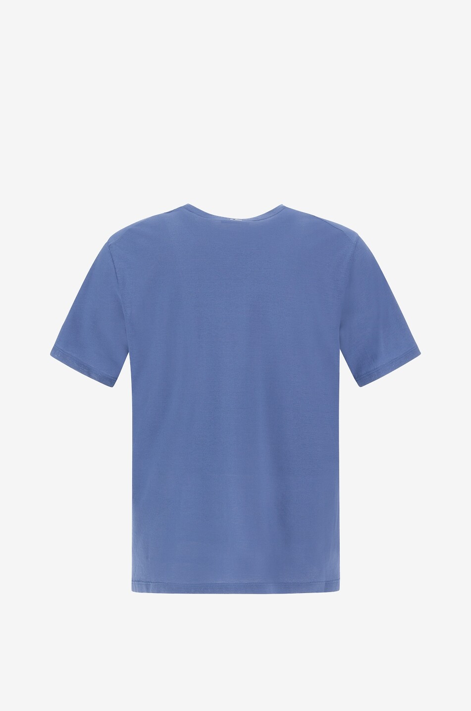 HERNO Kurzarm-T-Shirt mit Rundhals Jersey Crêpe Herren MITTELBLAU 2