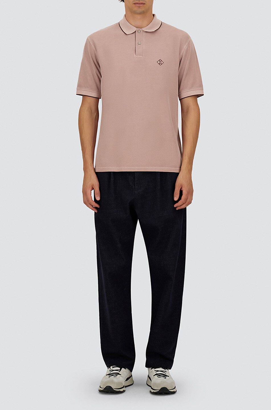 HERNO Kurzärmeliges Polohemd Herren MITTELORANGE 3